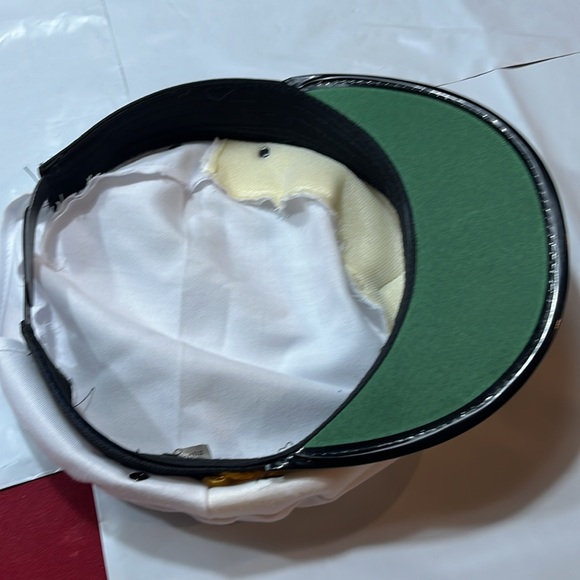 Captains HAT ship yacht SnapBack yellow embroidery anchor roping emblem on brim - Picture 3 of 16